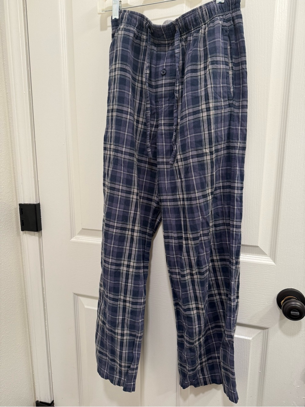 Men's Navy Plaid Lounge Pants s/p merona